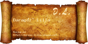 Daragó Lilla névjegykártya